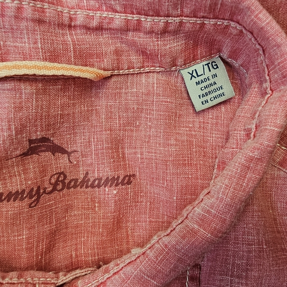 Tommy Bahama Men's 100% Linen Shirt Long Sleeve Size XL Button Up Classic - Picture 5 of 9
